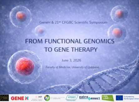 Vabilo na znanstveni kongres: GeneH & 21st CFGBC Scientific Symposium &ldquo;From Functional Genomics to Gene Therapy&rdquo;