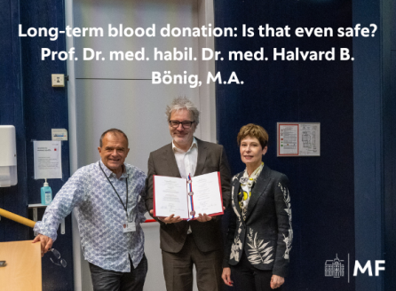 Prof. Dr. Halvard B. Bönig: Long-term blood donation: Is that even safe?