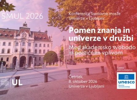 Konferenca SMUL 2026: Pomen znanja in univerze v družbi &ndash; med akademsko svobodo in političnim vplivom