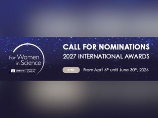 Odprt poziv k nominacijam za mednarodne nagrade L&rsquo;Or&eacute;al-UNESCO For Women in Science 2027