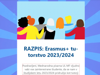 Razpis Erasmus+ tutorstvo 2023/2024