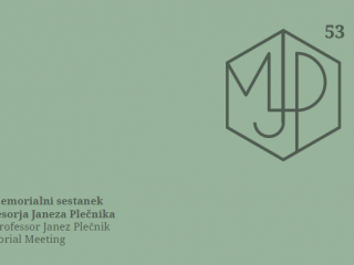 53. Memorialni sestanek profesorja Janeza Plečnika 1. in 2. december 2022