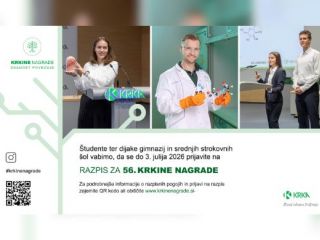 Razpis za 56. Krkine nagrade: Priložnost za nove raziskovalne dosežke