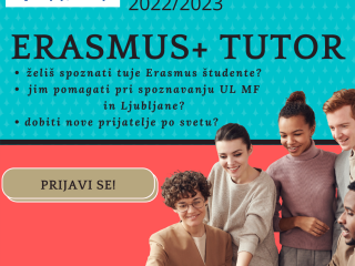 Razpis Erasmus+ tutorstvo 2022/2023